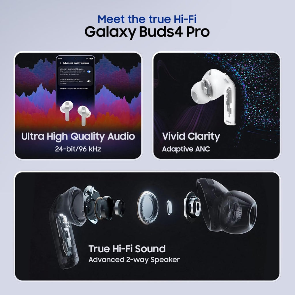 Galaxy Buds3 FE (Black) with Galaxy AI | ANC | 360-Audio | IP54 | 11mm Dynamic Driver