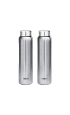 MILTON Aqua 1000 Stainless Steel Water Bottle, 1 pc, 950 ml, Silver (Pack of 2)