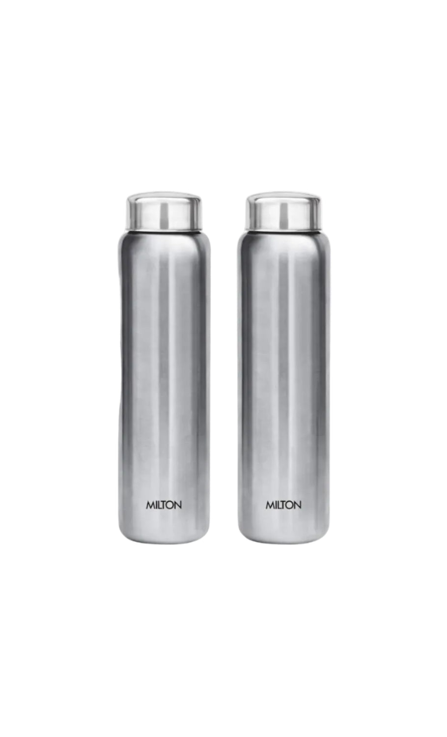 MILTON Aqua 1000 Stainless Steel Water Bottle, 1 pc, 950 ml, Silver (Pack of 2)