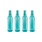 MILTON Prism 1000 Pet Water Bottle Set of 4, 1 Litre Each, Blue | BPA Free | 100% Leak Proof | Office | Gym | Home | Kitchen | Travel | Hiking | Treking