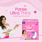 Paree Ultra Thin XXL Sanitary Napkins for Heavy Flow 15 Pads with Free disposable bags Sanitary Pad (Pack of 15)