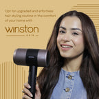 WINSTON Turbo Pro Hair Dryer - 1800W | Quick Drying Blow Dryer with Low Noise, Cool Shot & Overheat Protection - 1 Year Warranty (Black)