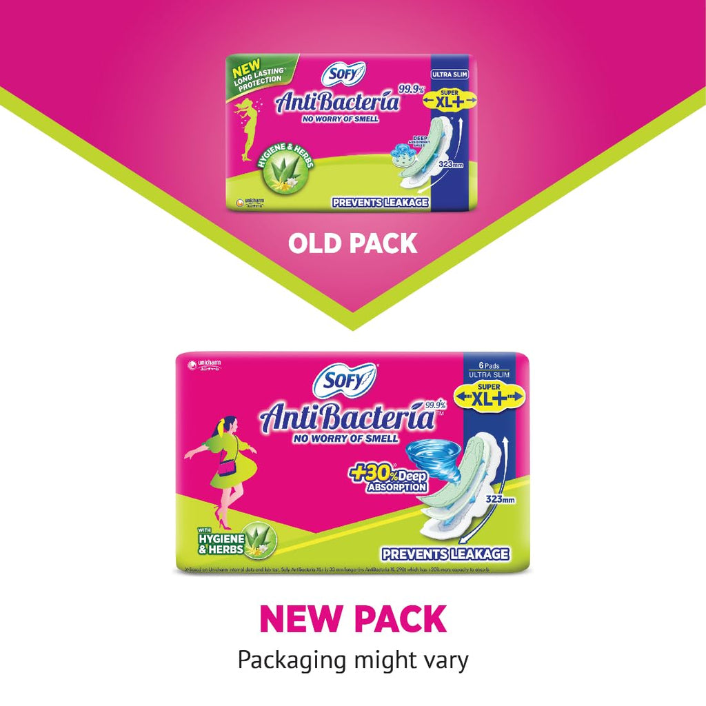 Sofy AntiBacteria XL+ - 323mm | 15 Pads