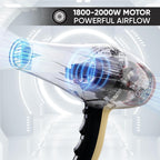 VEGA PROFESSIONAL Pro Dry 2000W Hair Dryer for Women & Men | Professional Blow Dryer with Cool Shot Button & Combination of 4 Heat & 2 Speed Settings, 16 Amp Plug | Salon Use & Home Use (VPVHD-04)