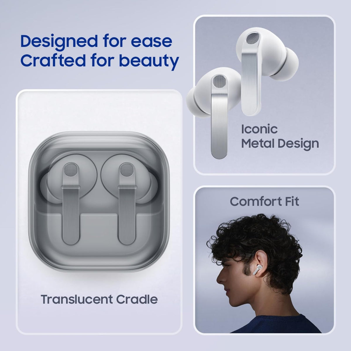 Galaxy Buds3 FE (Black) with Galaxy AI | ANC | 360-Audio | IP54 | 11mm Dynamic Driver