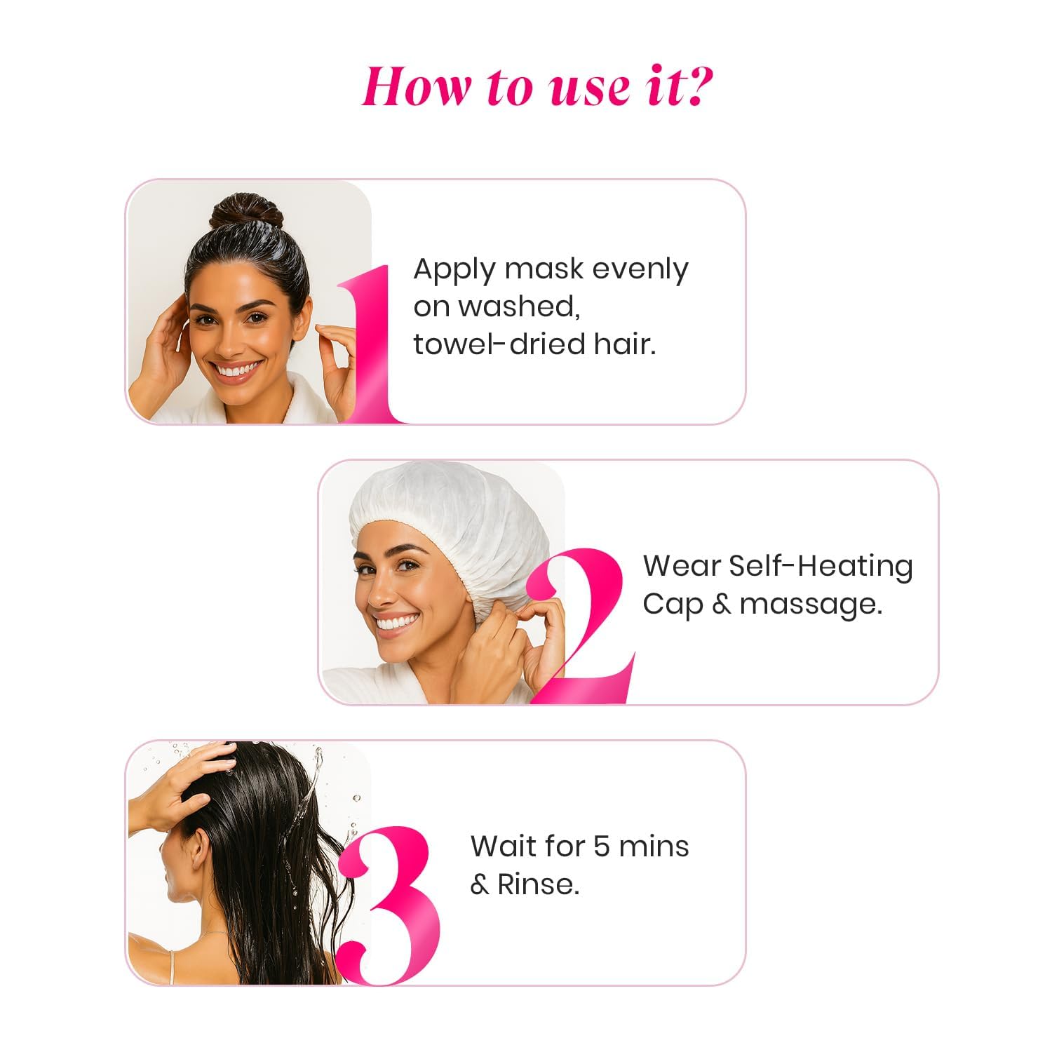 Urban Yog MakeMeeBold 3‑in‑1 Hot Air Brush + Heat Therapy Hair Mask Pack | Professional Blow Dry & Hair Repair Combo | Strengthen, Hydrate & Shine