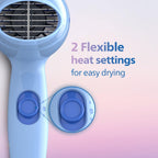 Philips India's No.1 Hair Styling Brand -Hair Dryer 1000W |Blow Dry for Men & Women | 2 Heat Settings| ThermoProtect tech |Travel-Friendly, Quick Dry, Frizz Control | For Indian Hair | HP8100/60 Blue