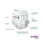 Bambo Nature Premium Baby Pants Diapers for Baby Large Size (7-12 Kgs), Super Absorbent, Breathable, Extra Soft, Dermatologically Tested, Hypoallergenic Nappies With Wetness Indicator, 60 Count