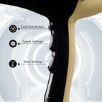 VEGA PROFESSIONAL Pro Dry 2000W Hair Dryer for Women & Men | Professional Blow Dryer with Cool Shot Button & Combination of 4 Heat & 2 Speed Settings, 16 Amp Plug | Salon Use & Home Use (VPVHD-04)