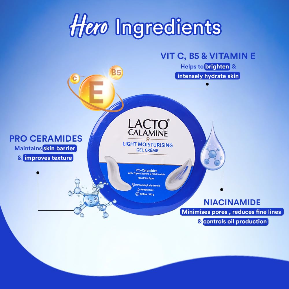 Lacto Calamine Light Moisturising Gel Crème