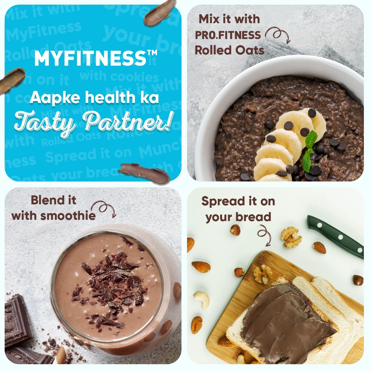 MYFITNESS Peanut Butter Chocolate Spread Crunchy 227g