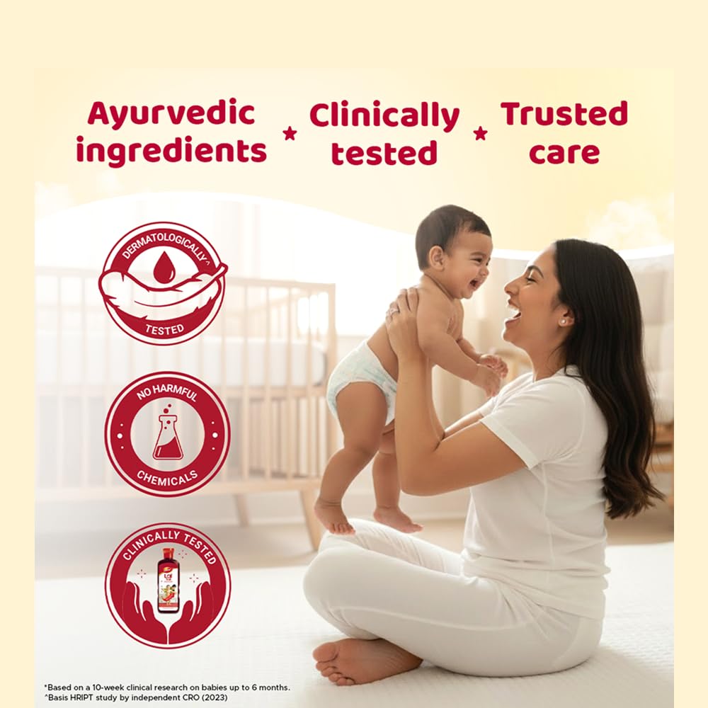 Dabur Lal Tail : Ayurvedic Baby Massage Oil 500Ml