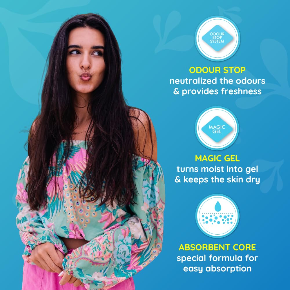 Bella Classic Comfort Maxi Softi Sanitary Pads XL - 20pcs | Maximum Dryness | 28 Cm Long With Wings | Rash Free Period | Suitable For Heavy Flow | Disposable Wrap | Lock Gel & Odor stop