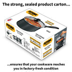 Hawkins Futura 3 Litre Saucepan, Non Stick Sauce Pan with Glass Lid, Small Sauce Pan, Black (NS30G)
