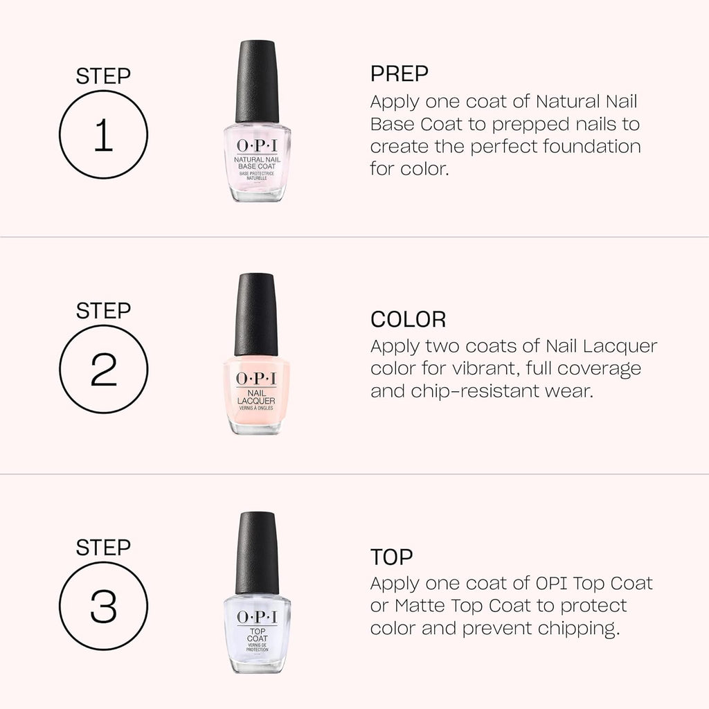 O.P.I Top Coat | 15 ml | Transparent Nail Paint with High Gloss Finish | Clear Top Coat Nail Polish | Long Lasting, Protects Against Chipping of Nail Lacquer