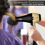 VEGA PROFESSIONAL Pro Dry 2000W Hair Dryer for Women & Men | Professional Blow Dryer with Cool Shot Button & Combination of 4 Heat & 2 Speed Settings, 16 Amp Plug | Salon Use & Home Use (VPVHD-04)