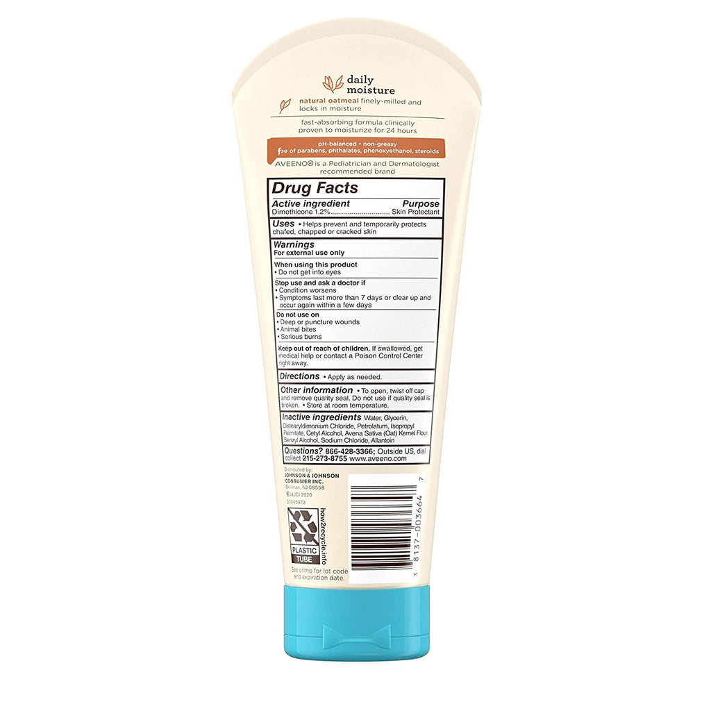 Aveeno Baby Daily Moisture Lotion Fragrance Free 8 Ounce (Pack of 2)