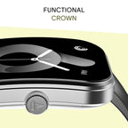 boAt Wave Sigma 3 Curv Smartwatch with 2.01” (5.33 cm) Immersive Curved Display, Metallic Finish, Functional Crown, BT Calling, Sleep, Stress, Heart Rate & SpO2 Monitoring, SOS, IP68 (Black Active)