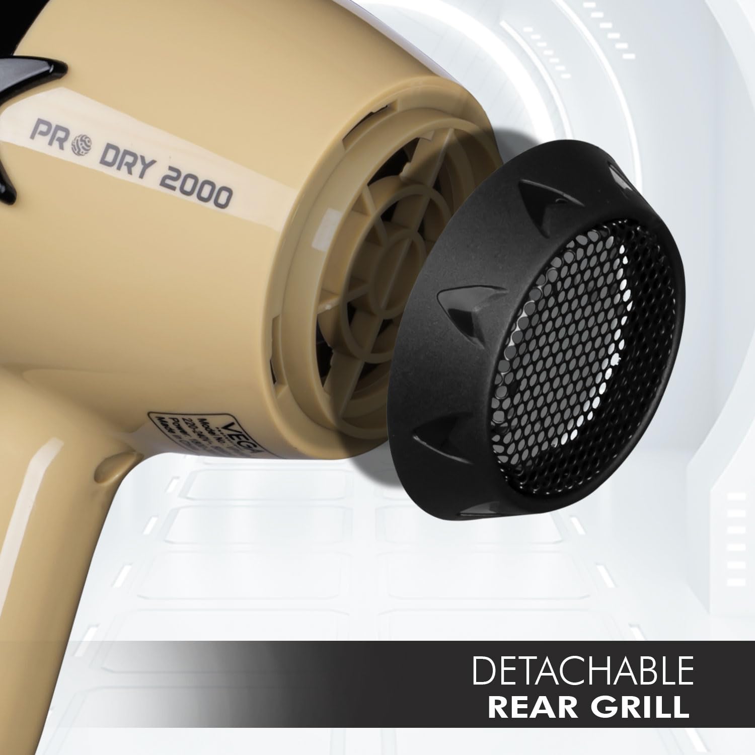 VEGA PROFESSIONAL Pro Dry 2000W Hair Dryer for Women & Men | Professional Blow Dryer with Cool Shot Button & Combination of 4 Heat & 2 Speed Settings, 16 Amp Plug | Salon Use & Home Use (VPVHD-04)