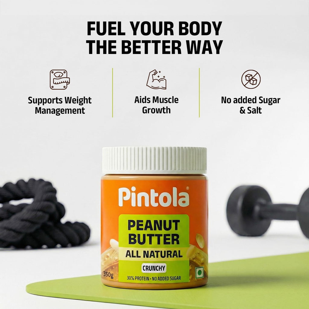 Pintola All Natural Peanut Butter Crunchy 350g