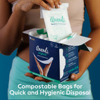 Anandi sanitary pads for women 15 XXL Pads | Biodegradable Organic pads with Disposal pouch | Certified ~100% Compostable