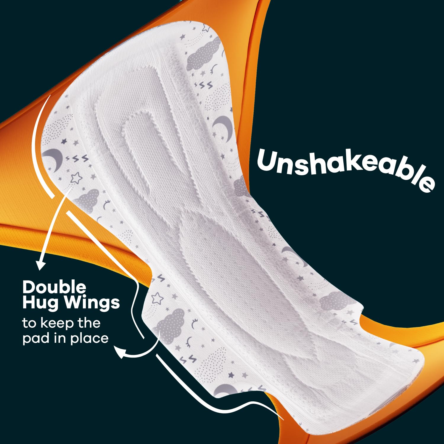 Whisper Bindazzz Nights 15 XXL Sanitary Pads, Upto 0% Leaks All Night Long, For Heavy Flow