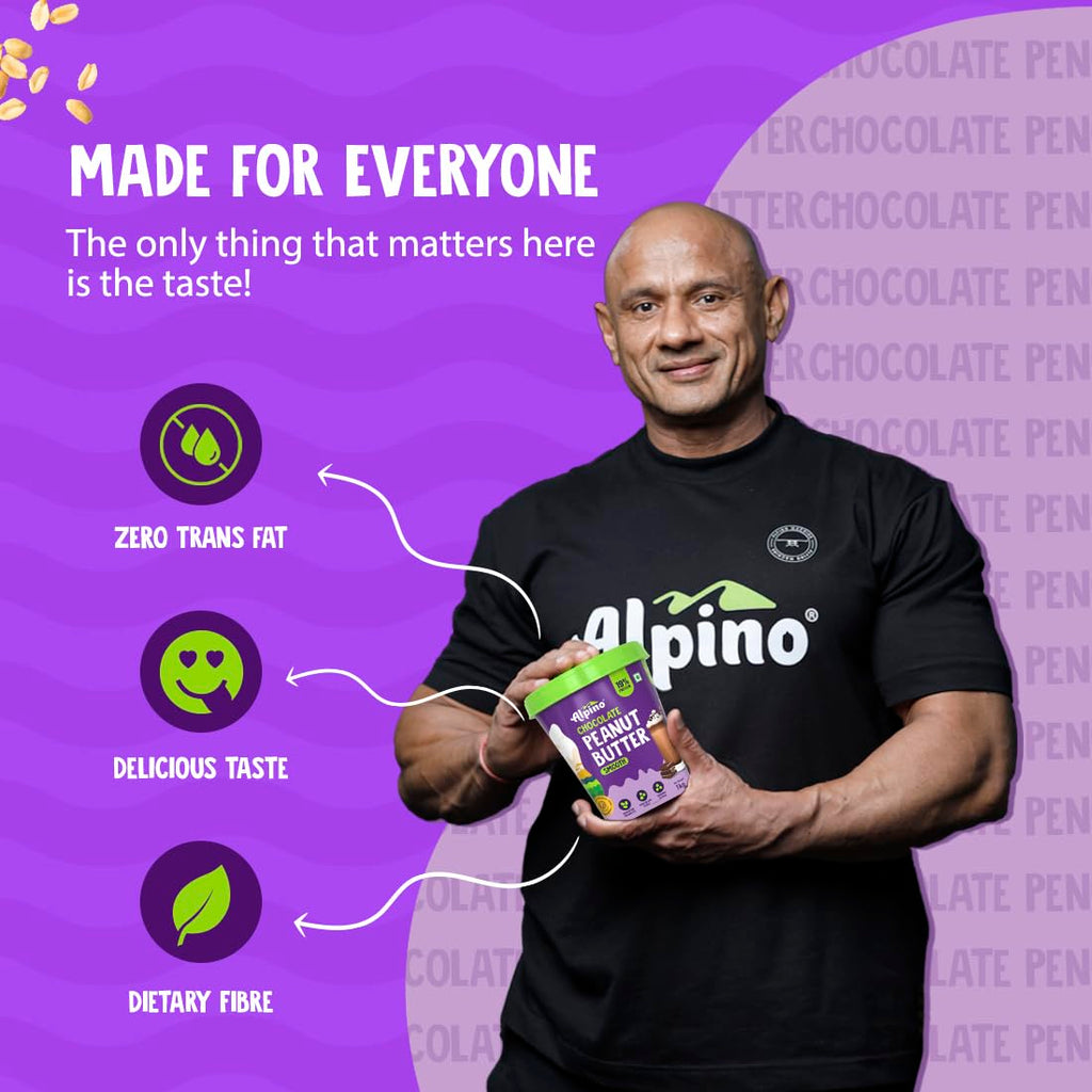 ALPINO Chocolate Peanut Butter Smooth 1kg