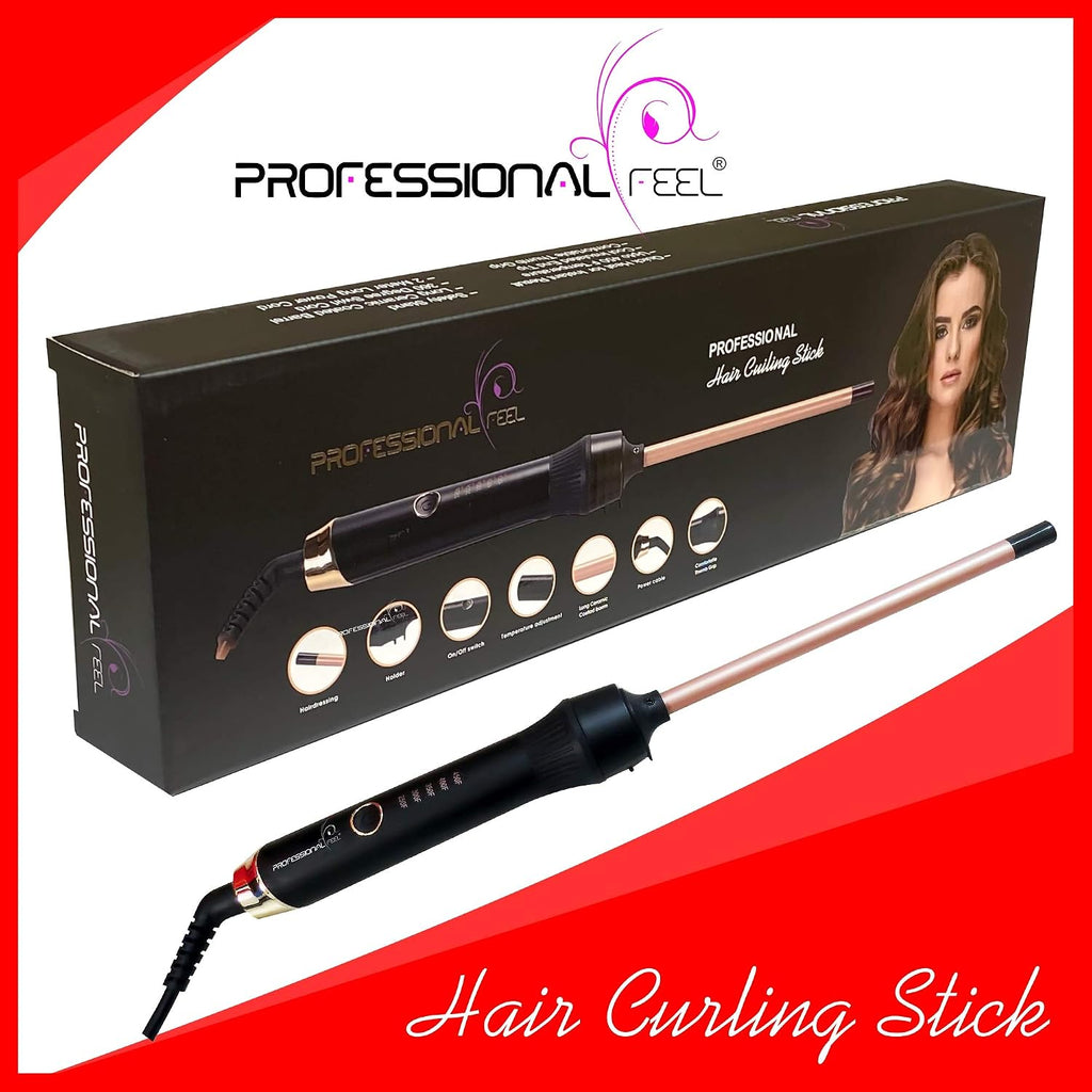 Professional Feel Hair Curler For Women- Electric Curling Wand [Curling The Hair Without Damage ] Electric Hair Curler (Barrel Diameter: 9 mm)