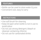 MILTON Aqua 1000 Stainless Steel Water Bottle, 1 pc, 950 ml, Silver (Pack of 2)