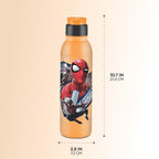 MILTON Marvel Caper 1000 Stainless Steel Water Bottle 870 ml, Single Walled, ISI Certified I Leak Proof Lid, Rust Proof I For School, Office, Gym I Yellow