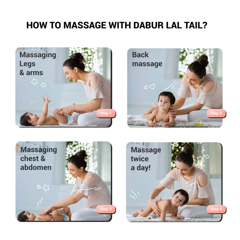 Dabur Lal Tail : Ayurvedic Baby Massage Oil 500Ml