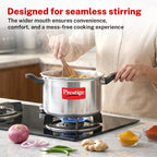 Prestige Svachh, 10783, 5 Ltr & 3 L, Aluminium Pressure Cooker Combo, With Deep Outer Lid For Spillage Control (Silver), 5 Liter