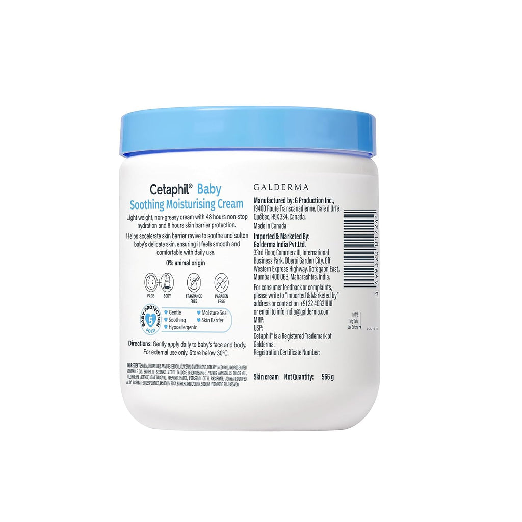 Cetaphil Baby Soothing Moisturising Cream 566 g