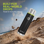Stainless Steel Water Bottle Flamingo Knight Black 1000ml