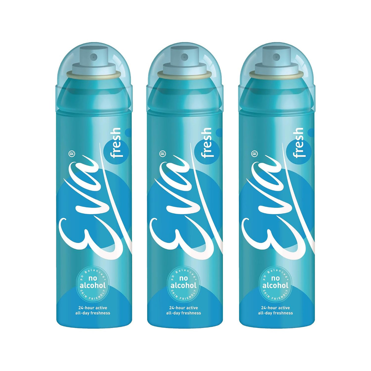 Eva Fresh+Fresh +Fresh Deo Spray 150 ml (Pack of 3)