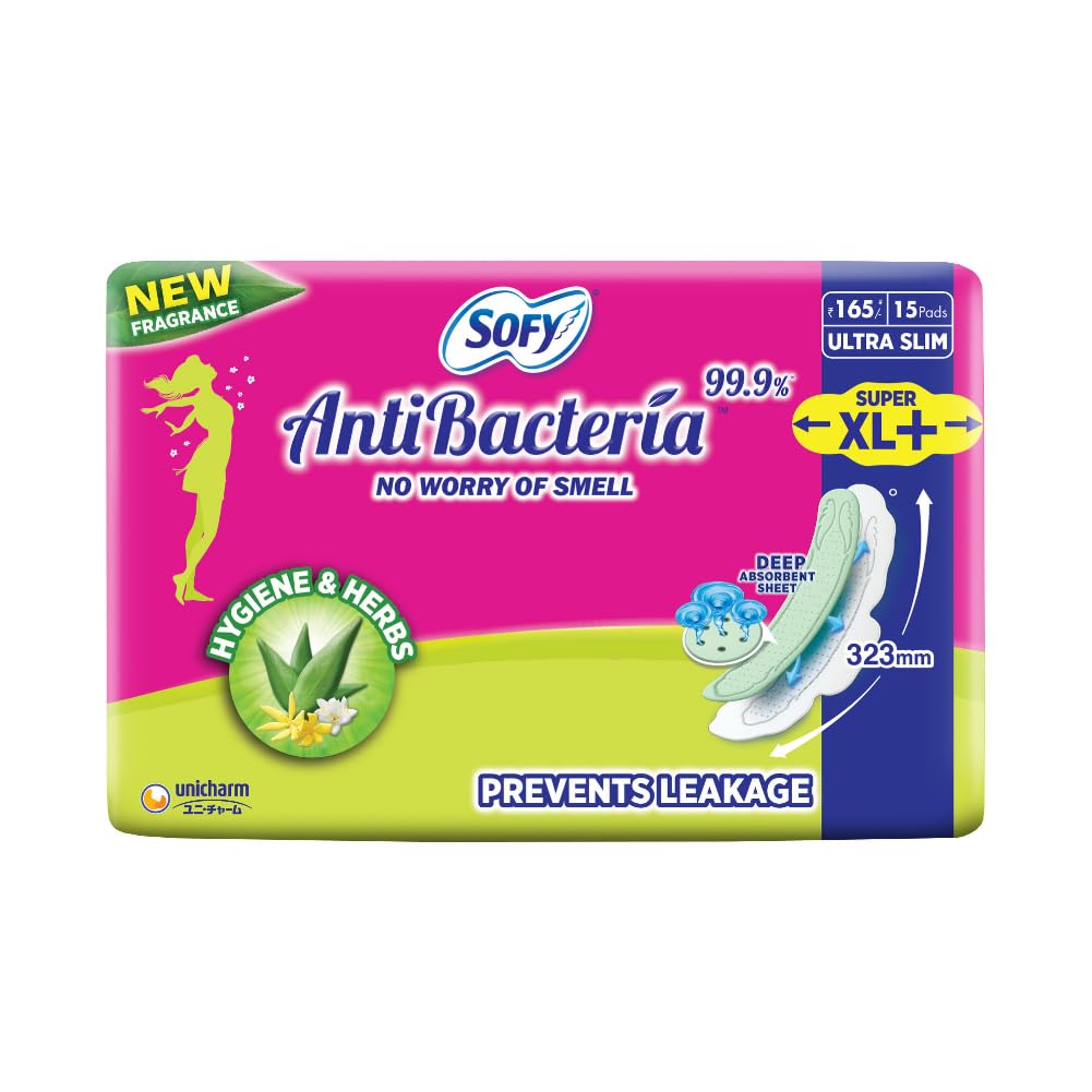Sofy AntiBacteria XL+ - 323mm | 15 Pads