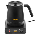 Hawkins Stainless Steel Futura 1.4 Litre Electronic Smart Kettle with Micro-Chip, Electric Hot Water Kettle for Tea, Coffee, Soup, Gargling, Black (FKTA1), 1200 Watts