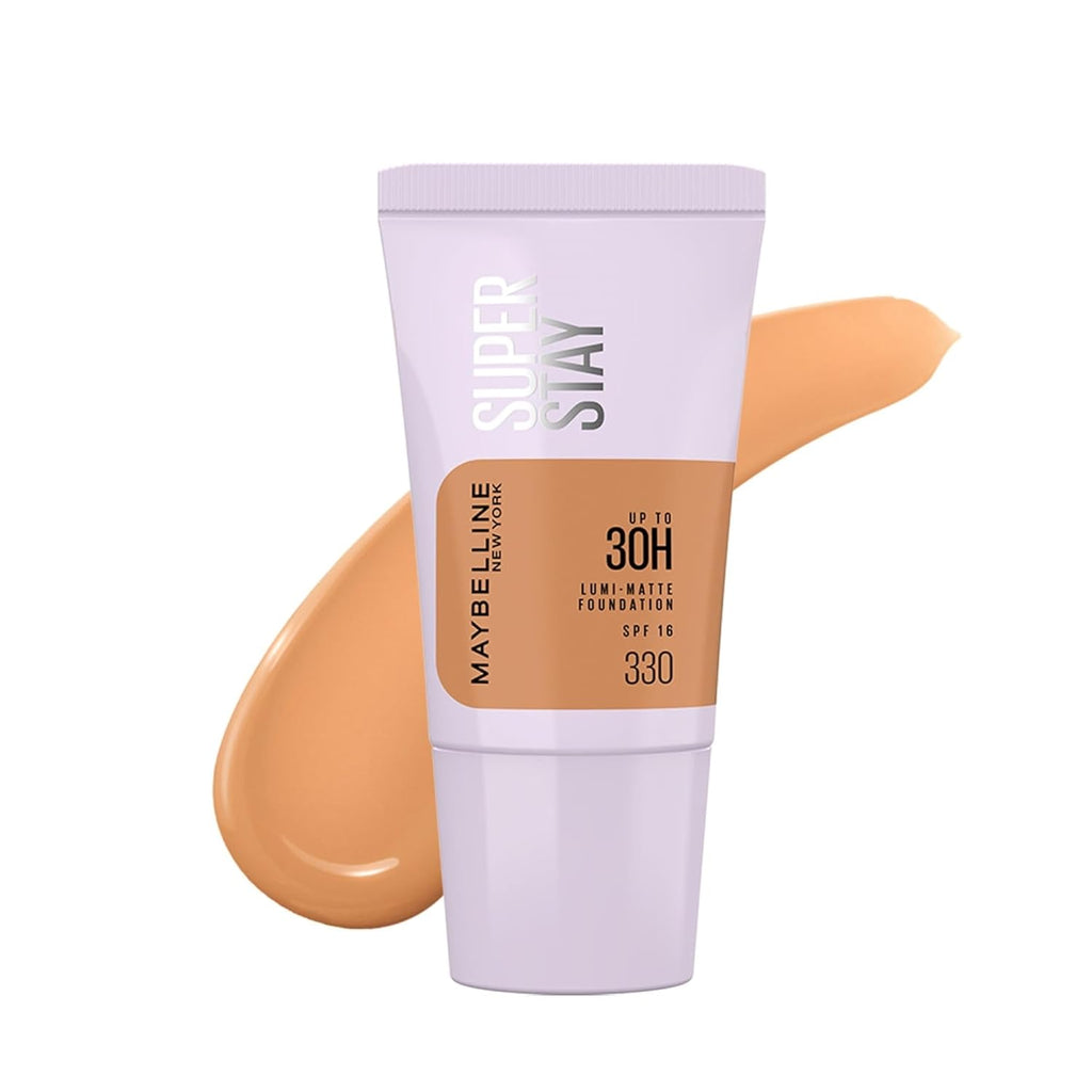 Maybelline New York Super Stay Lumi Matte Liquid Foundation, 330 | 30HR Long Lasting, Lightweight, Suitable for all Skintypes