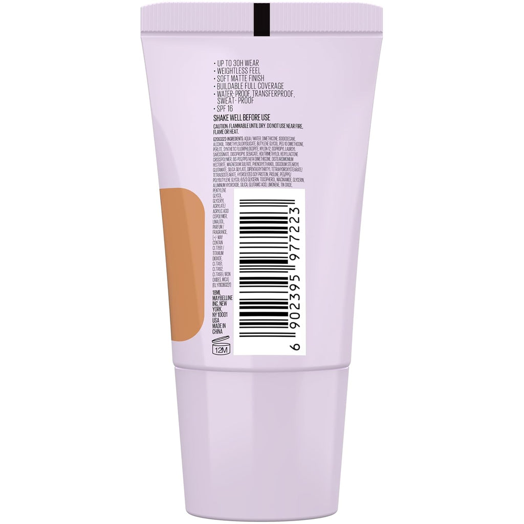 Maybelline New York Super Stay Lumi Matte Liquid Foundation, 330 | 30HR Long Lasting, Lightweight, Suitable for all Skintypes