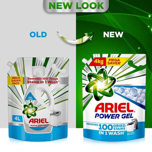 Ariel Power Gel Liquid Detergent for Top Load & Semi Auto – 4kg