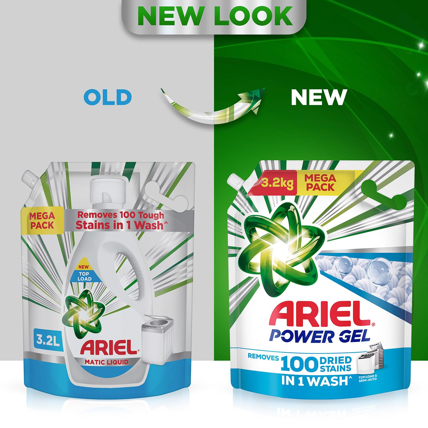 Ariel Power Gel Liquid Detergent for Top Load & Semi Auto – 3.2kg