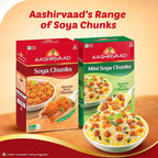 Aashirvaad Soya Chunks, 100% Veg, Absorbs More Masala, Juicy & Tasty, High Protein, 200g Pack