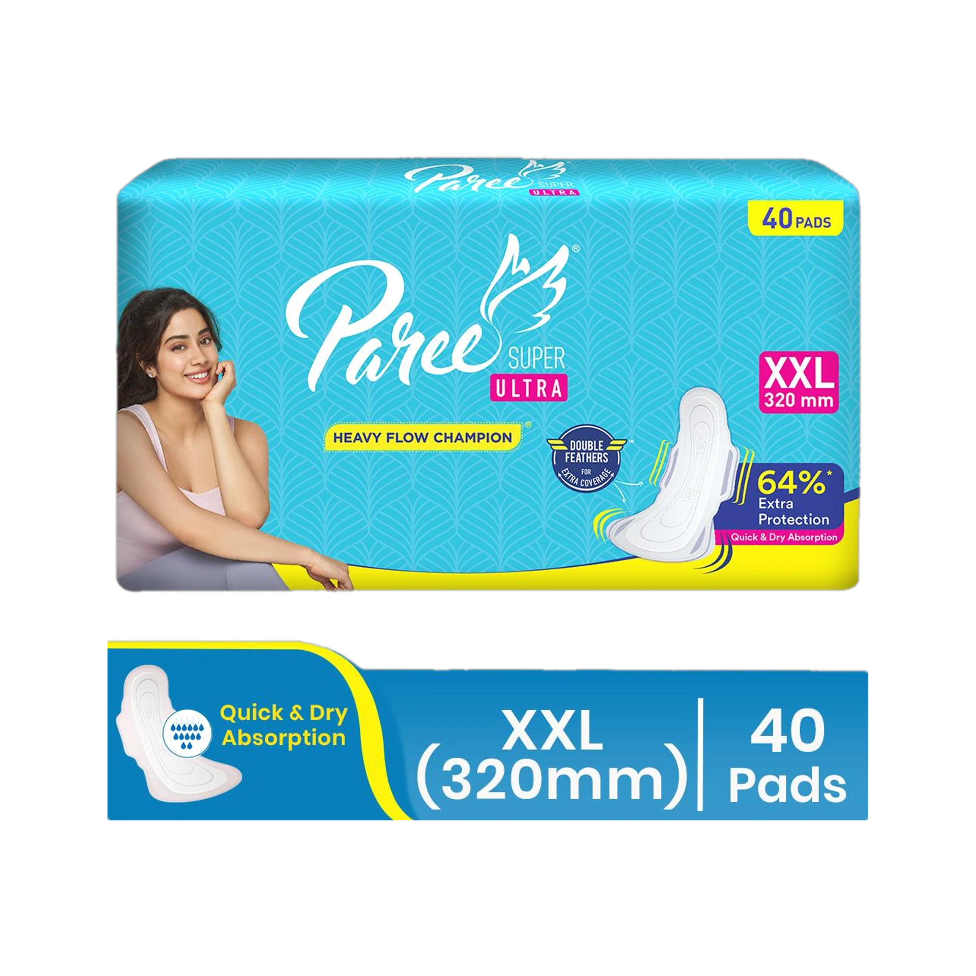 Paree Dry Feel XXL Sanitary Pad (Pack of 40)