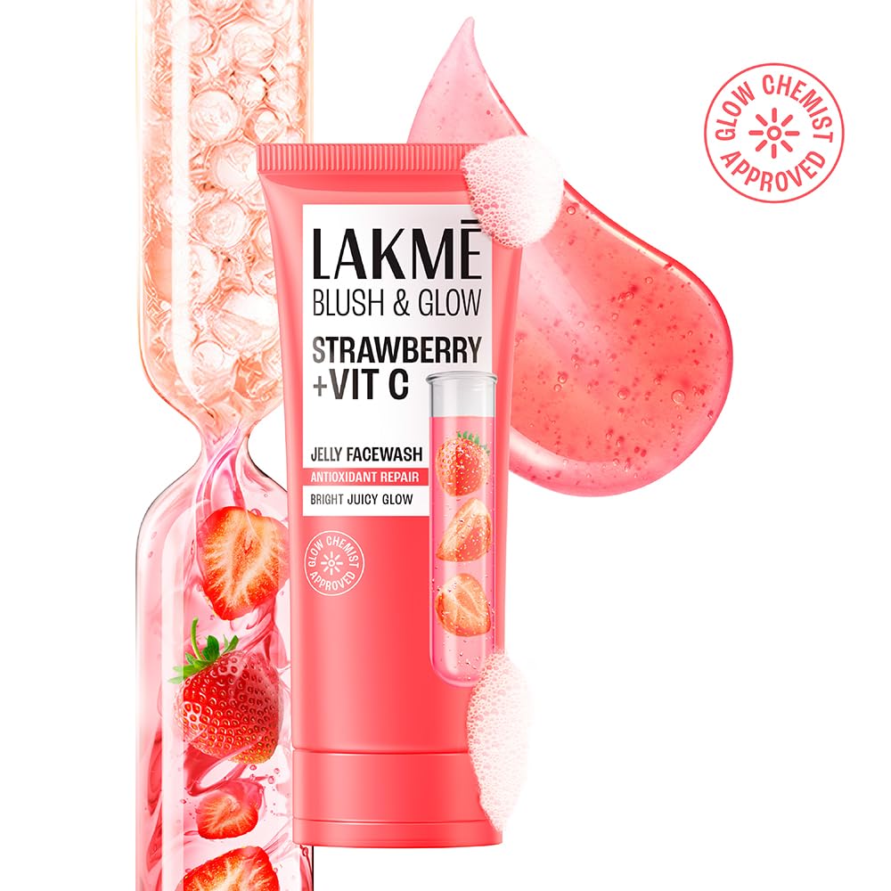 Lakme Blush &amp; Glow Strawberry Freshness Gel Face Wash