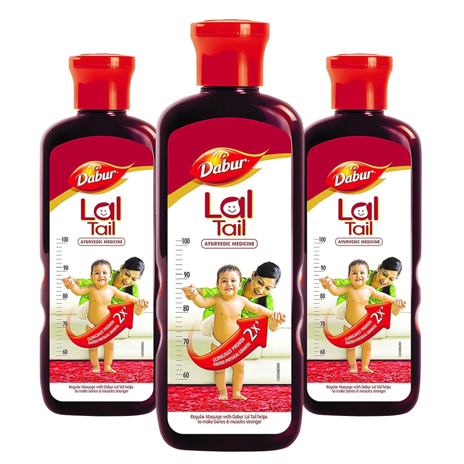 Dabur Lal Tail – 600ml (200ml, Pack of 3)