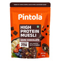 Pintola 25g High Protein Dark Chocolate & Cranberry Muesli 400g, No Refined Sugar, High Fibre, Breakfast Cereal