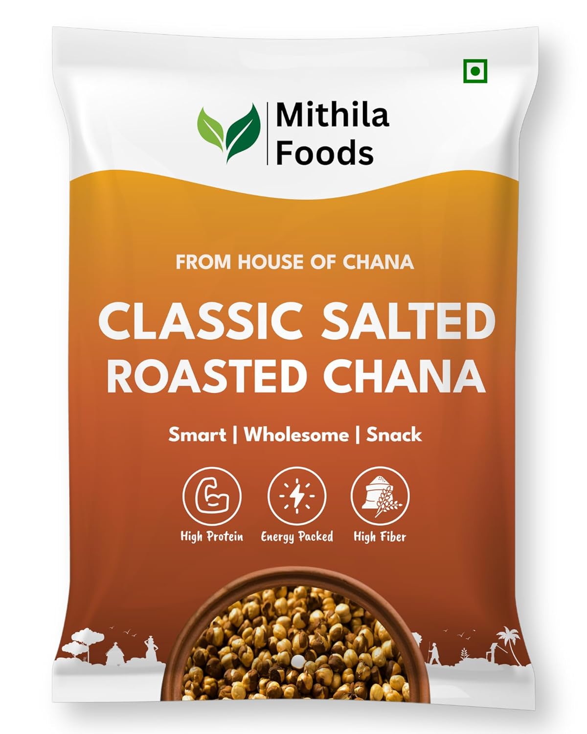 MITHILA FOODS 1 kg Roasted Chana Desi Chickpeas