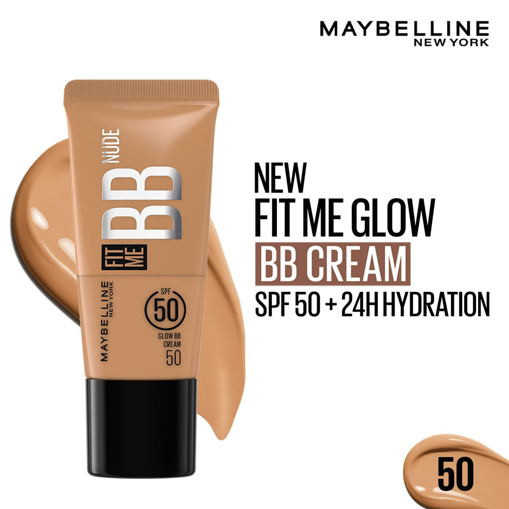 Maybelline New York Fit Me BB Nude Glow BB Cream, 50,25ml