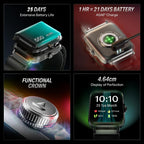 boAt Storm Infinity w/21 Days Extensive Battery Life, BT Calling, Huge 550mAh Battery, Fast Charge, 1.83” (4.65cm) Display, HR, SpO2 & Sleep Tracking, Smart Watch for Men & Women (Sports Black)