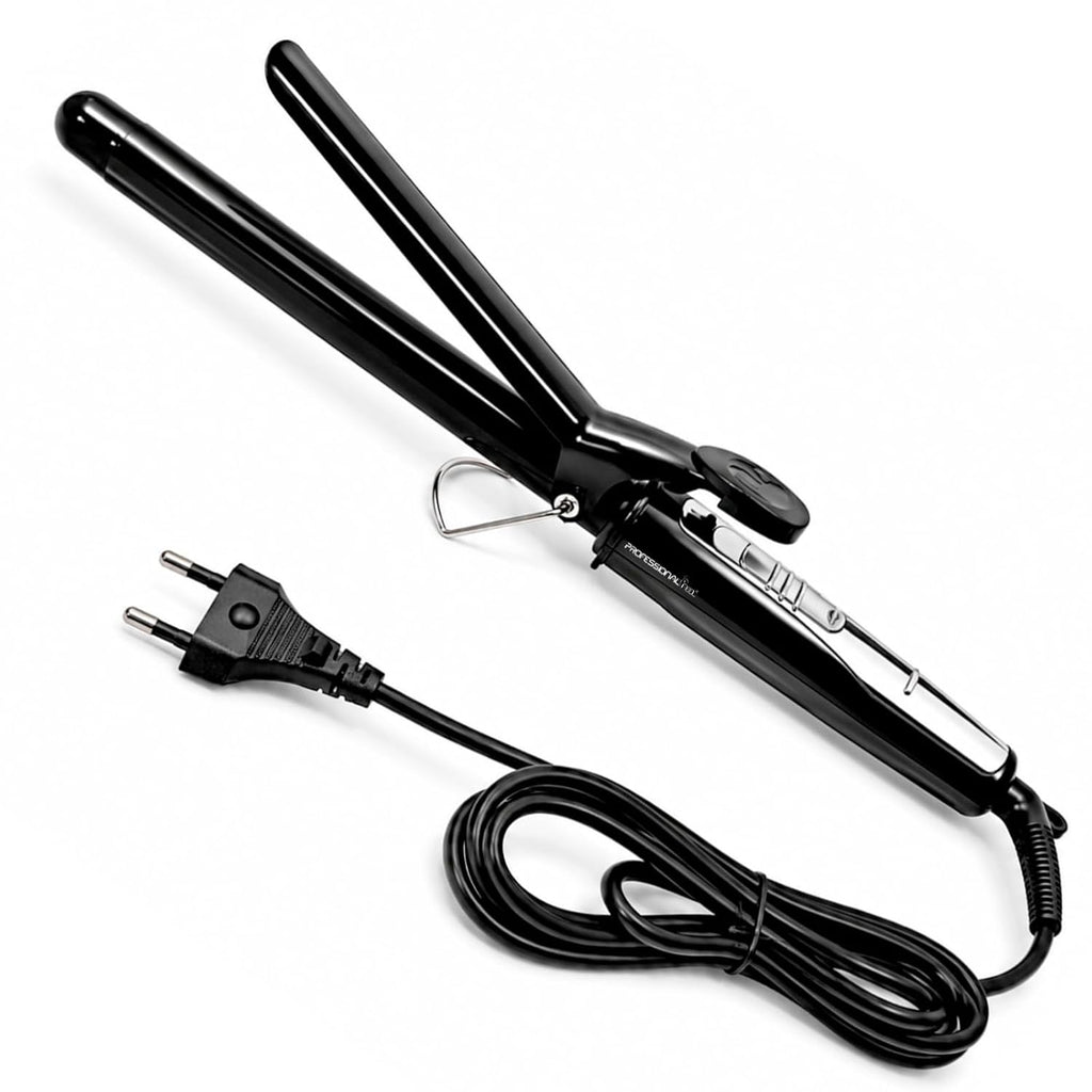 Professional Feel CURLING TONG Hair Curler with 19mm Ceramic Barrel, Heat Ready Indicator, Comfortable Rubber Grip, Safety Stand and Salon Length Swivel Cord for quick Salon like finish (19mm)
